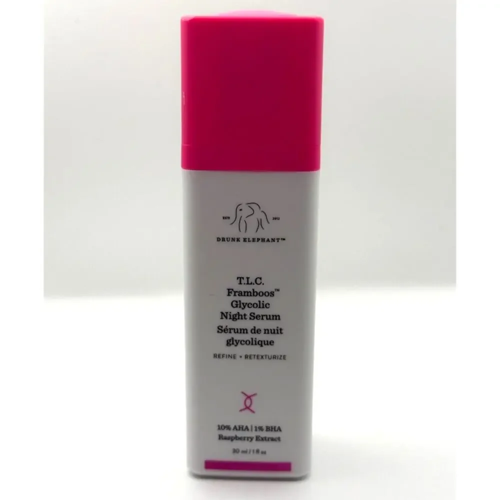 Drunk Elephant T.L.C. Framboos Glycolic Night Serum 1oz